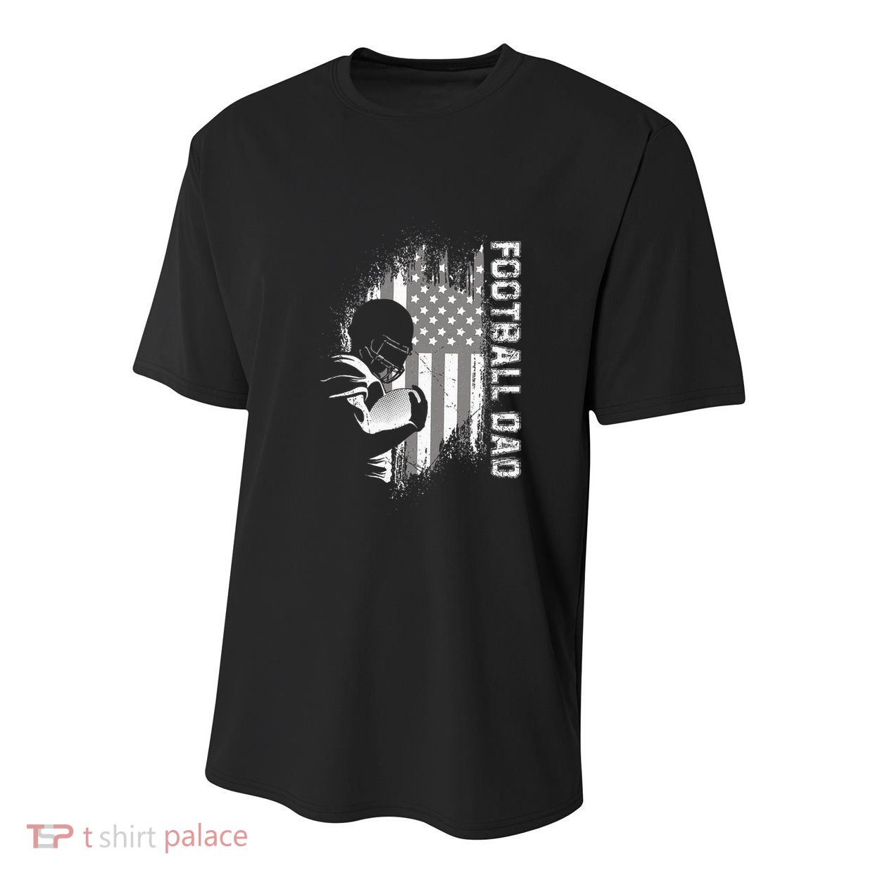 Football Dad American Football Youth Performance Sprint T-Shirt