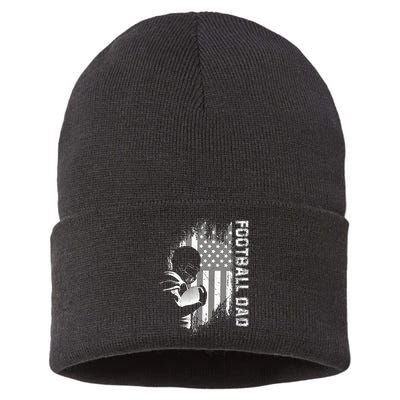 Football Dad American Football Sustainable Knit Beanie