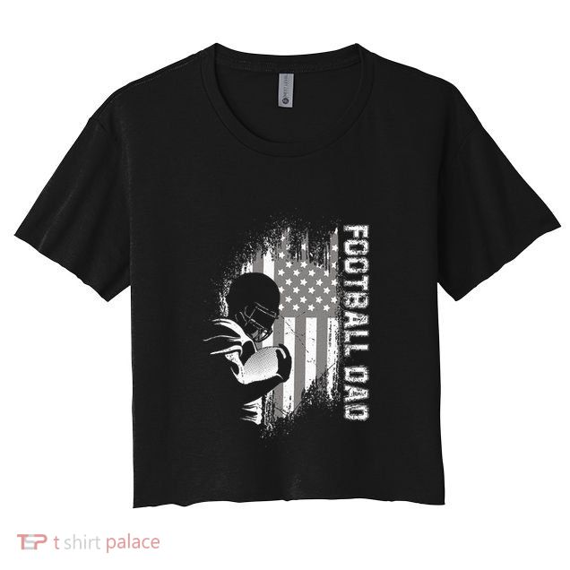 Football Dad American Football Crop Top