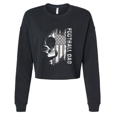 Football Dad American Football Cropped Pullover Crew