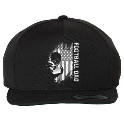 Football Dad American Football Wool Snapback Cap