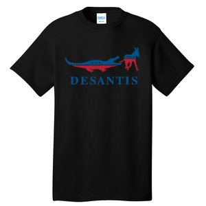 Funny DeSantis Alligator Donkey 2024 Governor President Tall T-Shirt