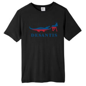 Funny DeSantis Alligator Donkey 2024 Governor President Tall Fusion ChromaSoft Performance T-Shirt