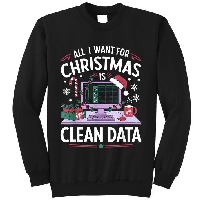 Funny Data Analyst Christmas Pun For Data Nerds Christmas 24 Sweatshirt