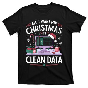 Funny Data Analyst Christmas Pun For Data Nerds Christmas 24 T-Shirt