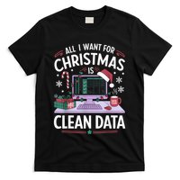 Funny Data Analyst Christmas Pun For Data Nerds Christmas 24 T-Shirt