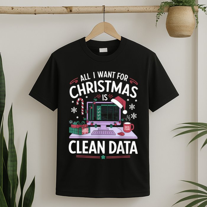 Funny Data Analyst Christmas Pun For Data Nerds Christmas 24 T-Shirt