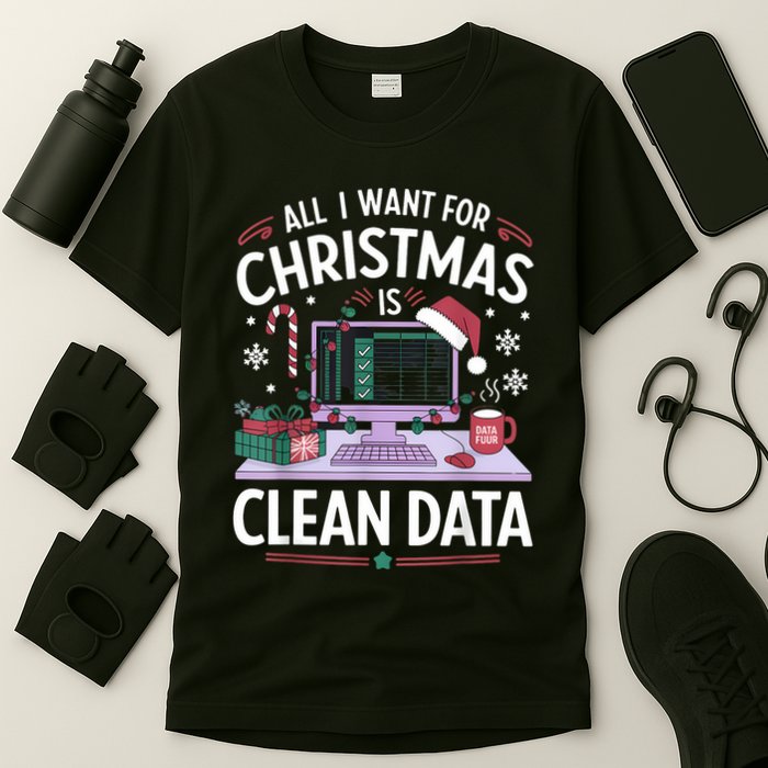 Funny Data Analyst Christmas Pun For Data Nerds Christmas 24 T-Shirt