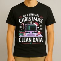 Funny Data Analyst Christmas Pun For Data Nerds Christmas 24 T-Shirt