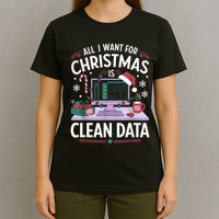 Funny Data Analyst Christmas Pun For Data Nerds Christmas 24 T-Shirt