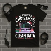 Funny Data Analyst Christmas Pun For Data Nerds Christmas 24 T-Shirt