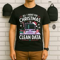 Funny Data Analyst Christmas Pun For Data Nerds Christmas 24 T-Shirt