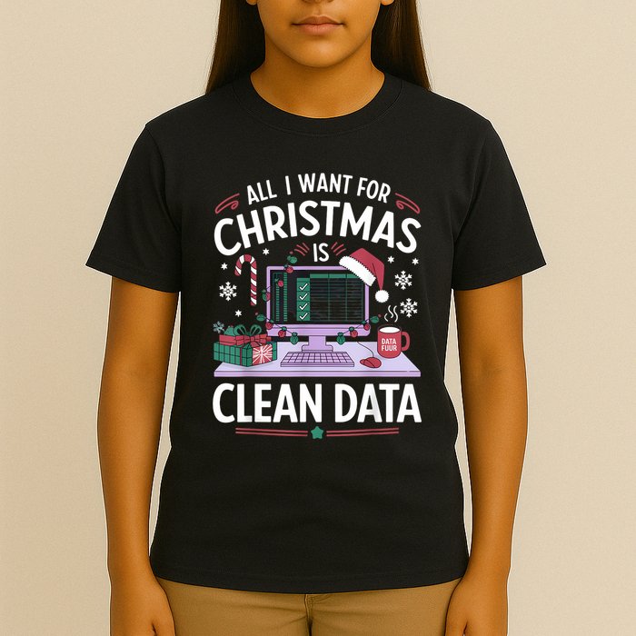 Funny Data Analyst Christmas Pun For Data Nerds Christmas 24 T-Shirt