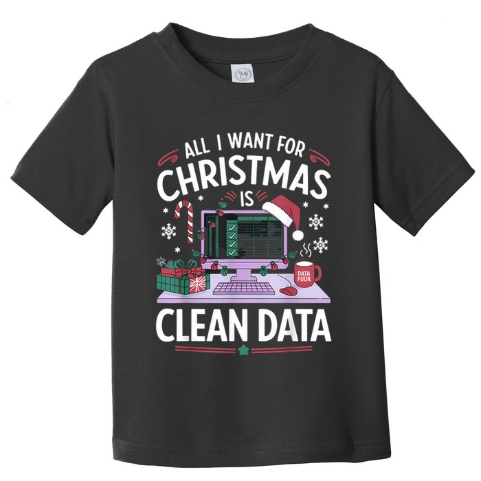 Funny Data Analyst Christmas Pun For Data Nerds Christmas 24 Toddler T-Shirt