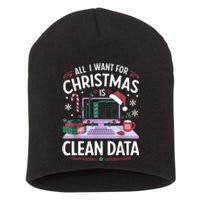 Funny Data Analyst Christmas Pun For Data Nerds Christmas 24 Short Acrylic Beanie