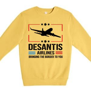 Funny Desantis Airlines Premium Crewneck Sweatshirt