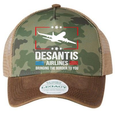 Funny Desantis Airlines Legacy Tie Dye Trucker Hat