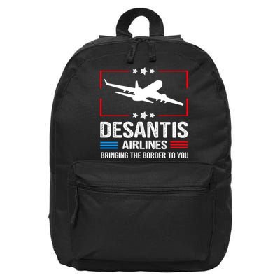 Funny Desantis Airlines 16 in Basic Backpack
