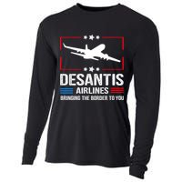 Funny Desantis Airlines Cooling Performance Long Sleeve Crew