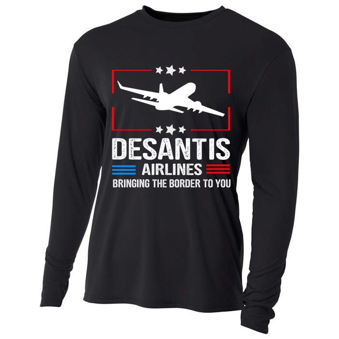 Funny Desantis Airlines Cooling Performance Long Sleeve Crew