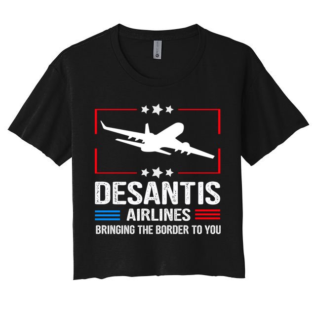 Funny Desantis Airlines Crop Top