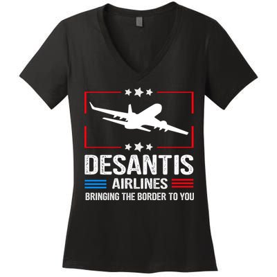 Funny Desantis Airlines Women's V-Neck T-Shirt