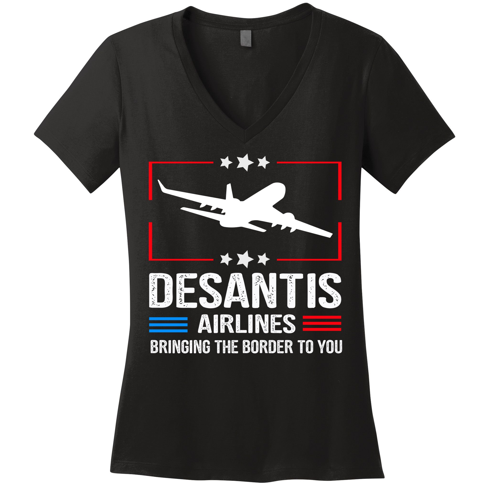 Funny Desantis Airlines Women's V-Neck T-Shirt