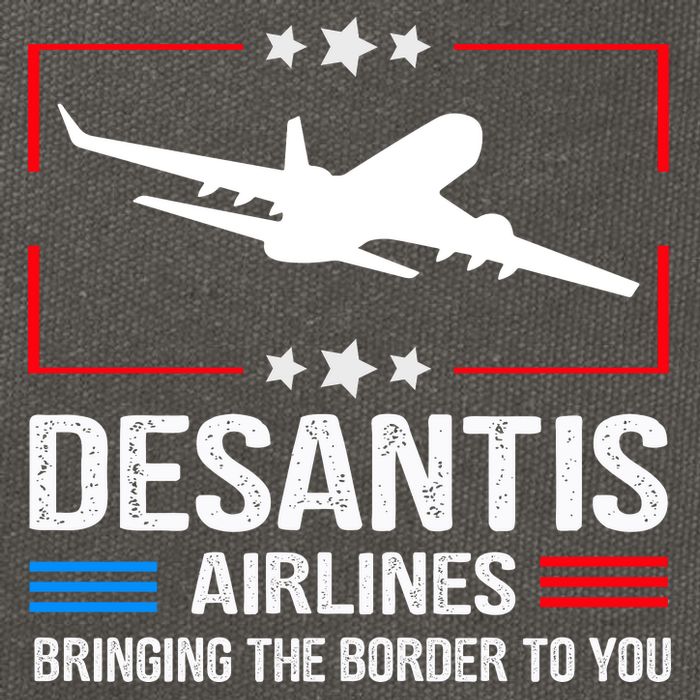 Funny Desantis Airlines Cotton Canvas Backpack