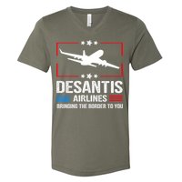 Funny Desantis Airlines V-Neck T-Shirt