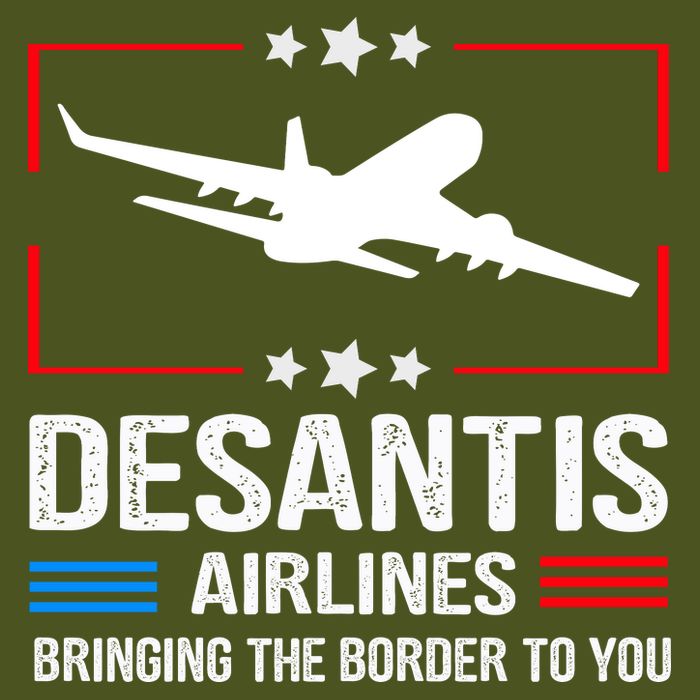 Funny Desantis Airlines V-Neck T-Shirt