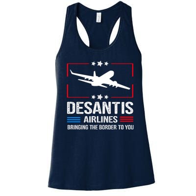 Funny Desantis Airlines Women's Racerback Tank