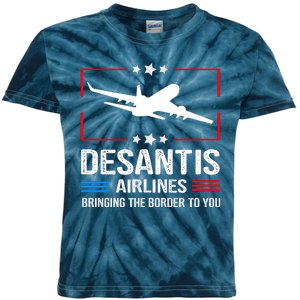 Funny Desantis Airlines Kids Tie-Dye T-Shirt