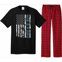 FatherS Day Awesome Like My Daughter With Us American Flag Pajama Set