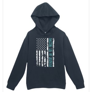 FatherS Day Awesome Like My Daughter With Us American Flag Urban Pullover Hoodie