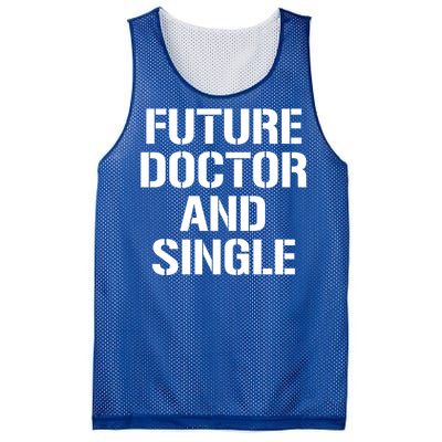 Future Doctor And Single Funny Medical School Student Funny Gift Mesh Reversible Basketball Jersey Tank