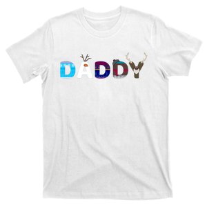 Frozen Dad And Mom Birthday Daddy Family Party Snowman T-Shirt