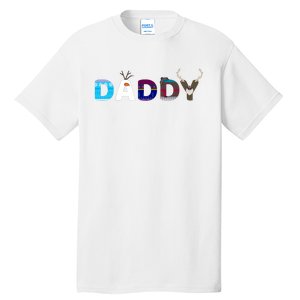 Frozen Dad And Mom Birthday Daddy Family Party Snowman Tall T-Shirt