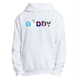 Frozen Dad And Mom Birthday Daddy Family Party Snowman Urban Pullover Hoodie