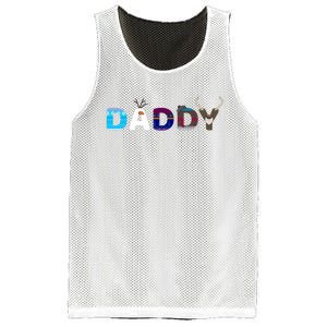 Frozen Dad And Mom Birthday Daddy Family Party Snowman Mesh Reversible Basketball Jersey Tank