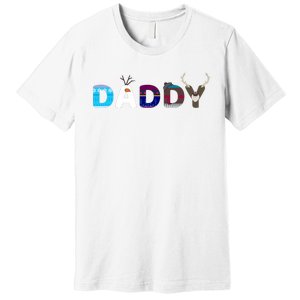 Frozen Dad And Mom Birthday Daddy Family Party Snowman Premium T-Shirt