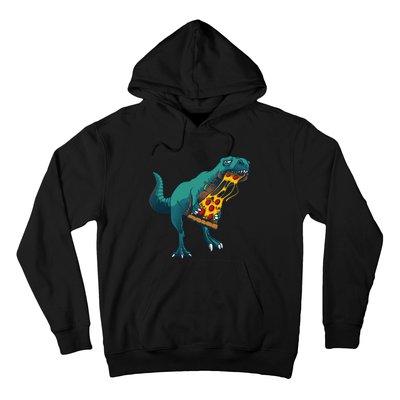 Funny Dinosaur Art For  Dinosaur Pizza Slice Lover Hoodie