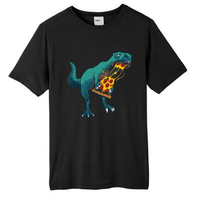 Funny Dinosaur Art For  Dinosaur Pizza Slice Lover Tall Fusion ChromaSoft Performance T-Shirt