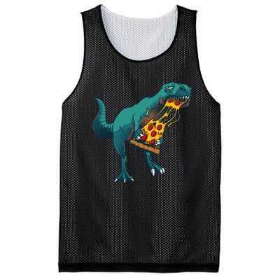 Funny Dinosaur Art For  Dinosaur Pizza Slice Lover Mesh Reversible Basketball Jersey Tank