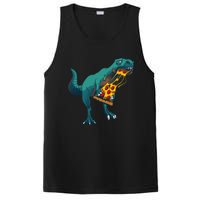 Funny Dinosaur Art For  Dinosaur Pizza Slice Lover PosiCharge Competitor Tank