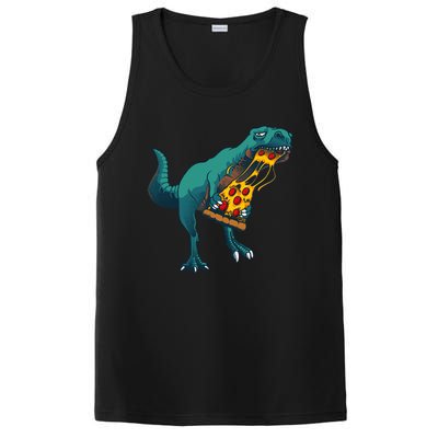 Funny Dinosaur Art For  Dinosaur Pizza Slice Lover PosiCharge Competitor Tank