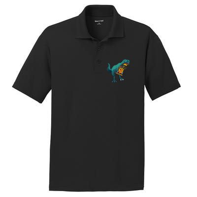 Funny Dinosaur Art For  Dinosaur Pizza Slice Lover PosiCharge RacerMesh Polo