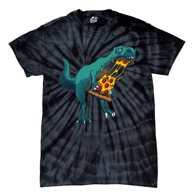 Funny Dinosaur Art For  Dinosaur Pizza Slice Lover Tie-Dye T-Shirt