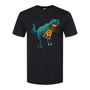 Funny Dinosaur Art For  Dinosaur Pizza Slice Lover Softstyle® CVC T-Shirt