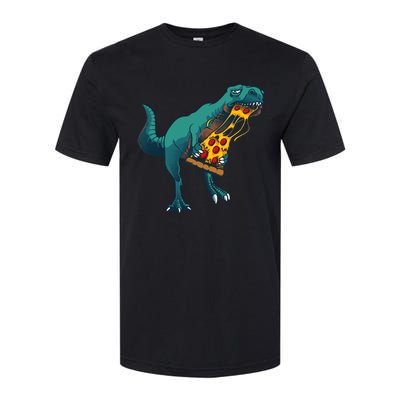 Funny Dinosaur Art For  Dinosaur Pizza Slice Lover Softstyle CVC T-Shirt