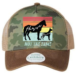 Funny Dog And Horse Lovers Great Dane Not The Same Humorous Legacy Tie Dye Trucker Hat